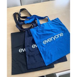 everyone nylon logo tote bag (NAVY)(トートバッグ)