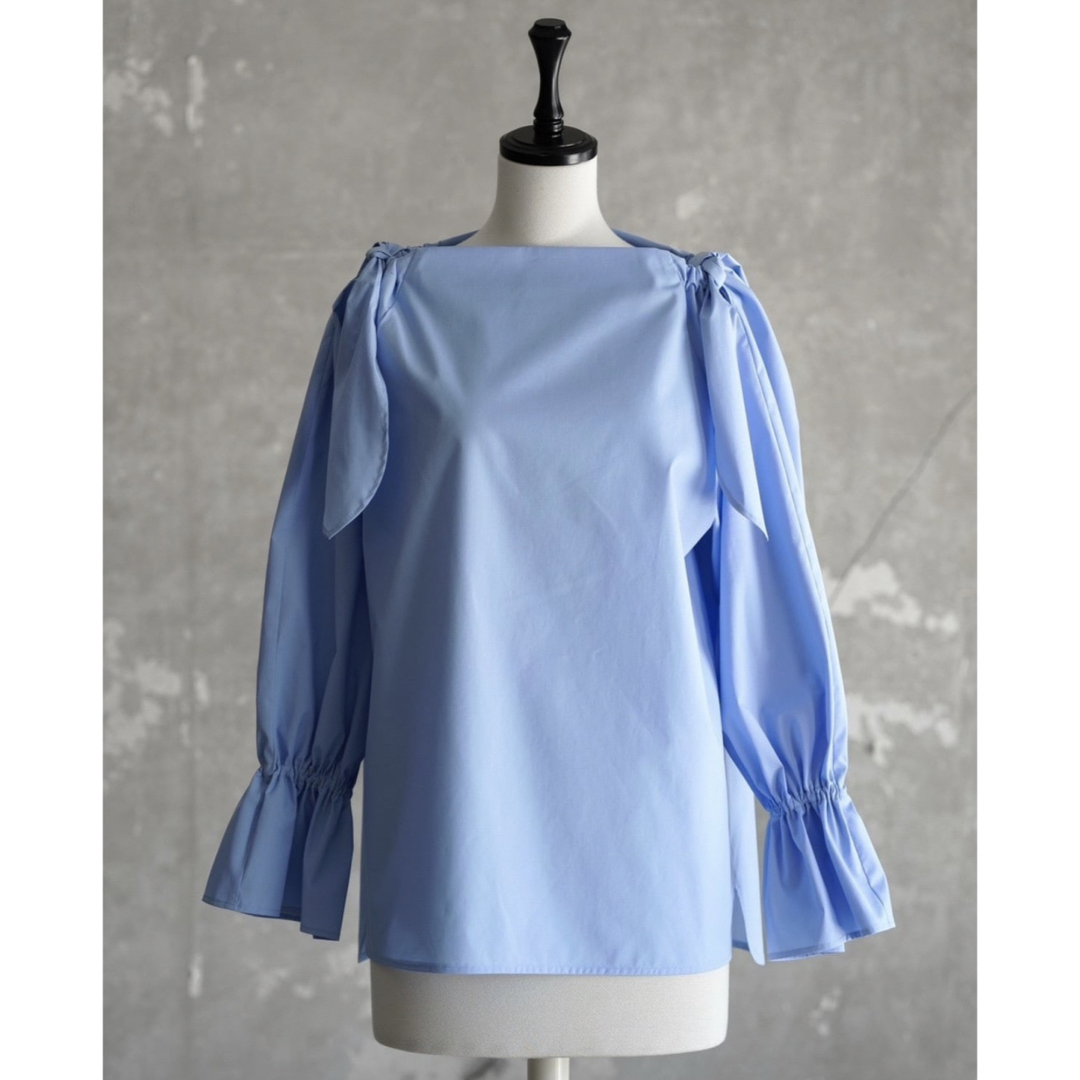 roughlow ラフロウ　SHOULDER RIBBON BLOUSE