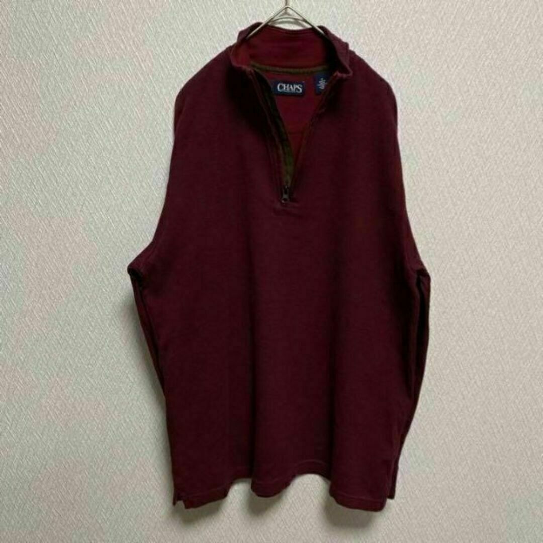 CHAPS チャップス ロンT 無地 ハーフジップ その他