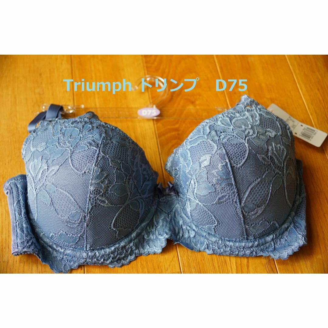 Triumph(トリンプ)のトリンプ  D 75   4/5カップブラ  くすみブルー  大きいサイズ レディースの下着/アンダーウェア(ブラ)の商品写真