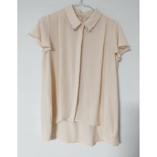 プロポーションボディドレッシング(PROPORTION BODY DRESSING)の【夏物処分価格】proportion body dressingビジューシャツ(シャツ/ブラウス(半袖/袖なし))