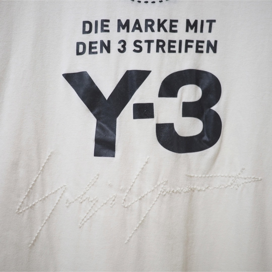 Y-3 - Y-3 18SS M's Stacked Logo S/S Tee-Beg/Sの通販 by Y-3 - Y-3 18SS M's Stacked Logo S/S Tee-Beg/Sの通販 by