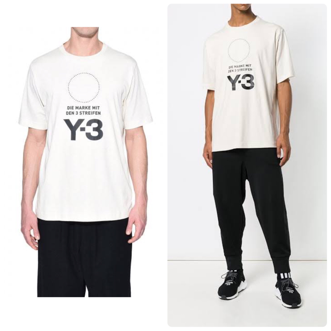 ワイスリー/Y-3 18SS ロゴ プリント 半袖 クルーネック Tシャツ