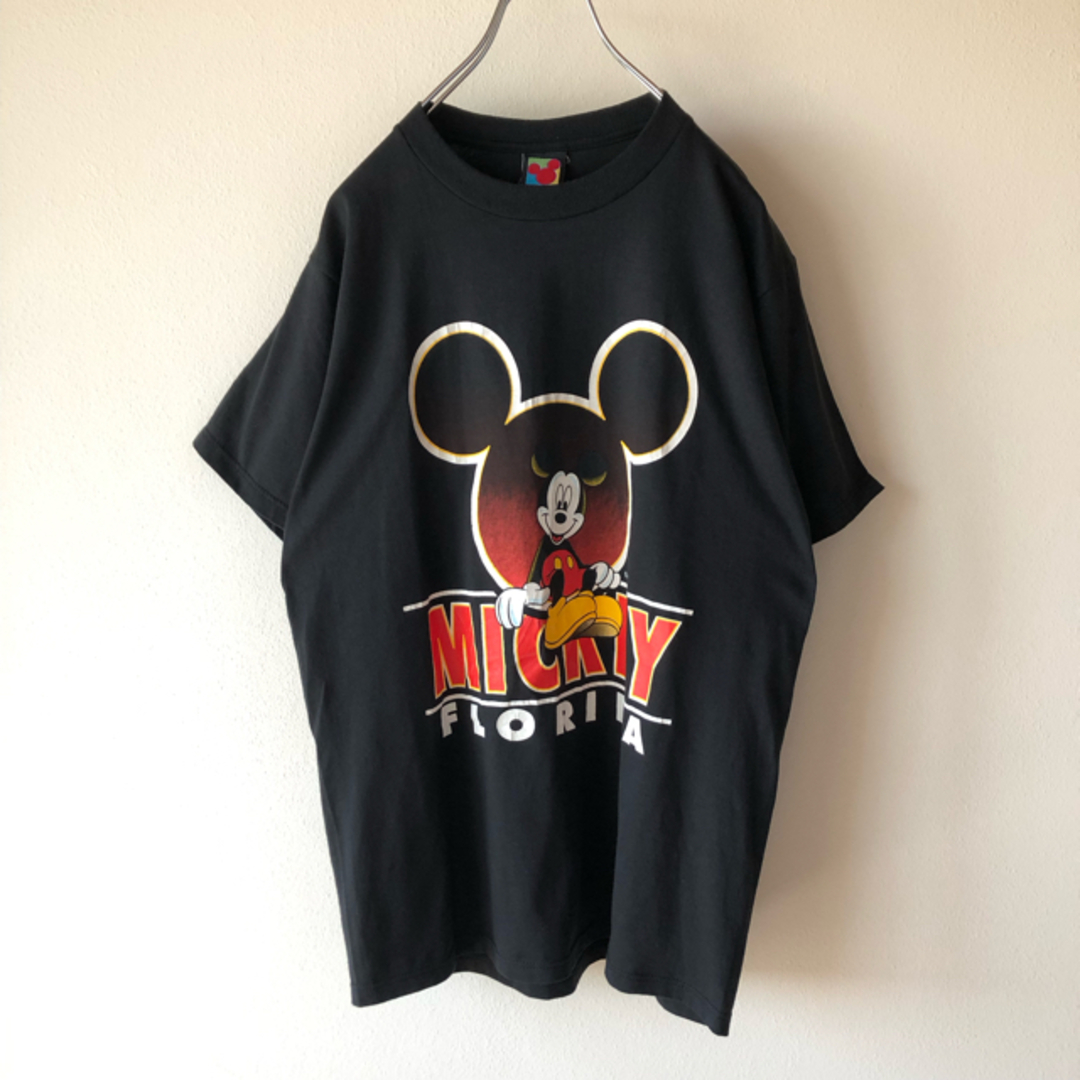 【良デザイン】レトロ OLD Disney ミッキー Tシャツ 旧タグ