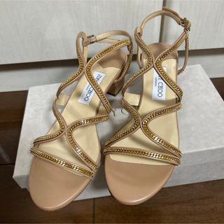 ジミーチュウ(JIMMY CHOO)のジミーチュウ未使用サンダル38.5 セルジオロッシお好きな方にも(サンダル)