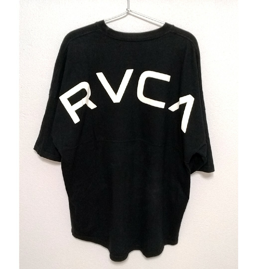 RVCA アーチロゴ ビッグロゴ ティーシャツ M ビッグシルエット ブラック