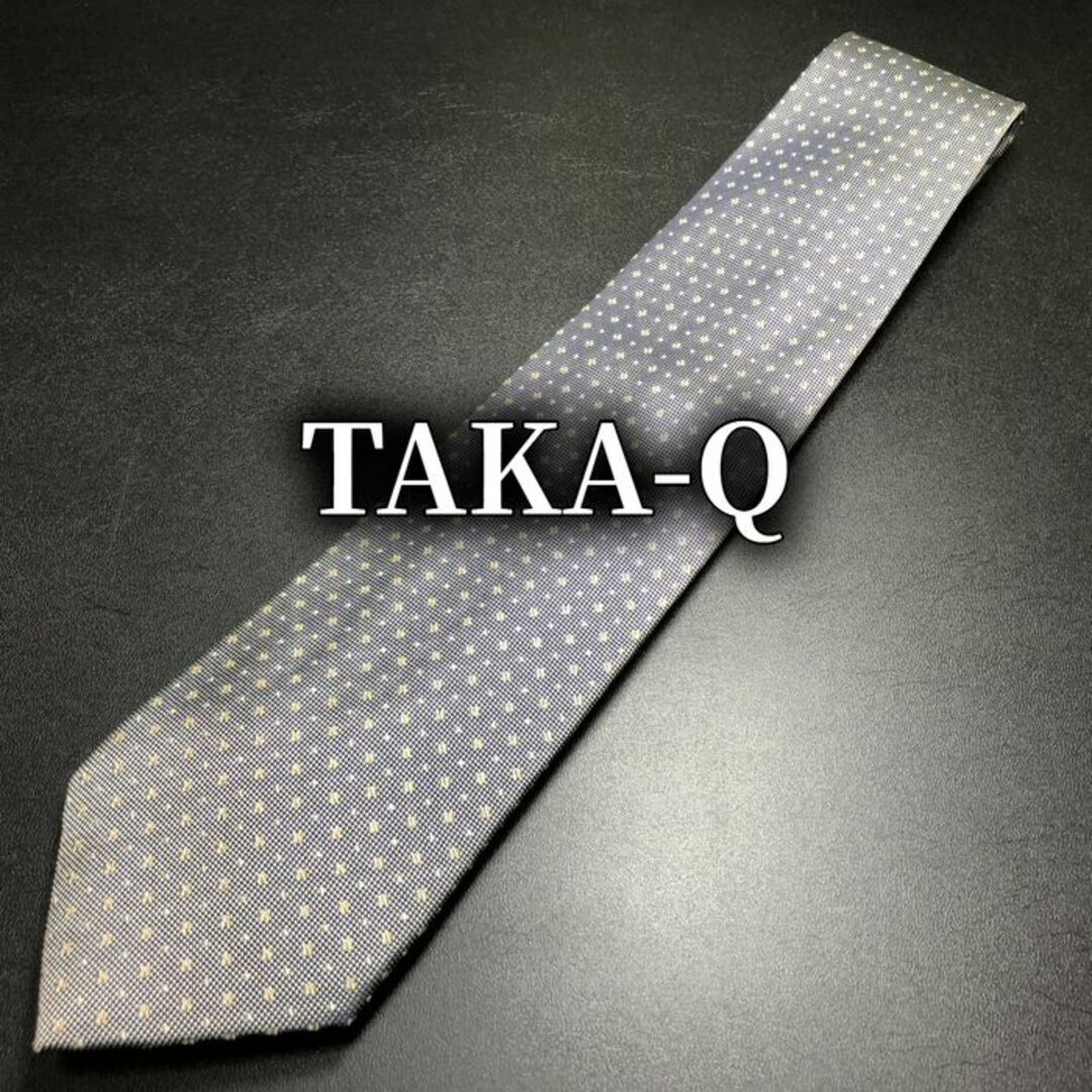 TAKA-Q(タカキュー)のタカキュー ドット グレー ネクタイ B103-Y12 メンズのファッション小物(ネクタイ)の商品写真