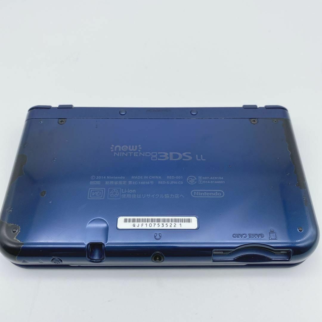 【液晶良好】任天堂 ニンテンドー new 3DS LL メタリックブルー 2