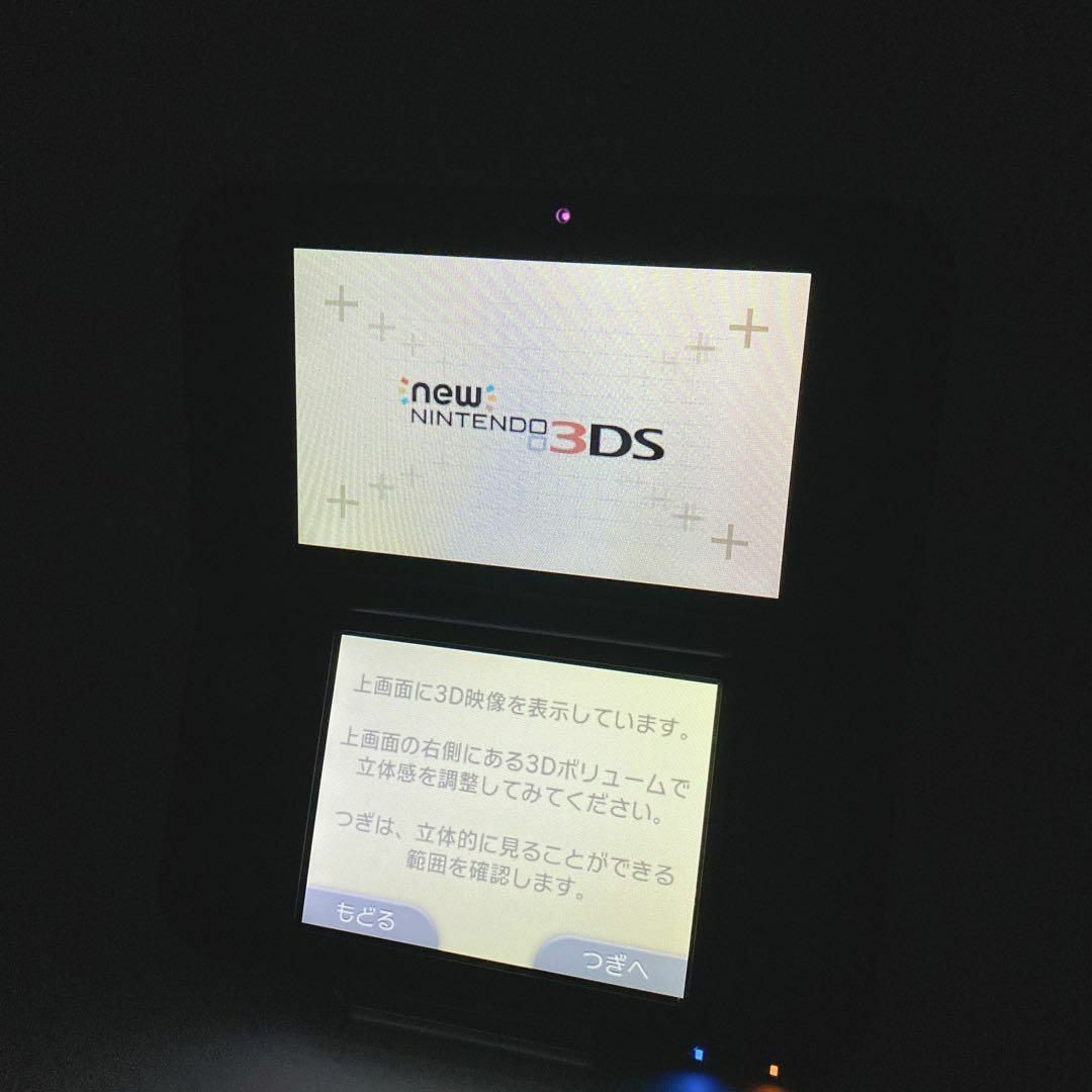 【液晶良好】任天堂 ニンテンドー new 3DS LL メタリックブルー 9
