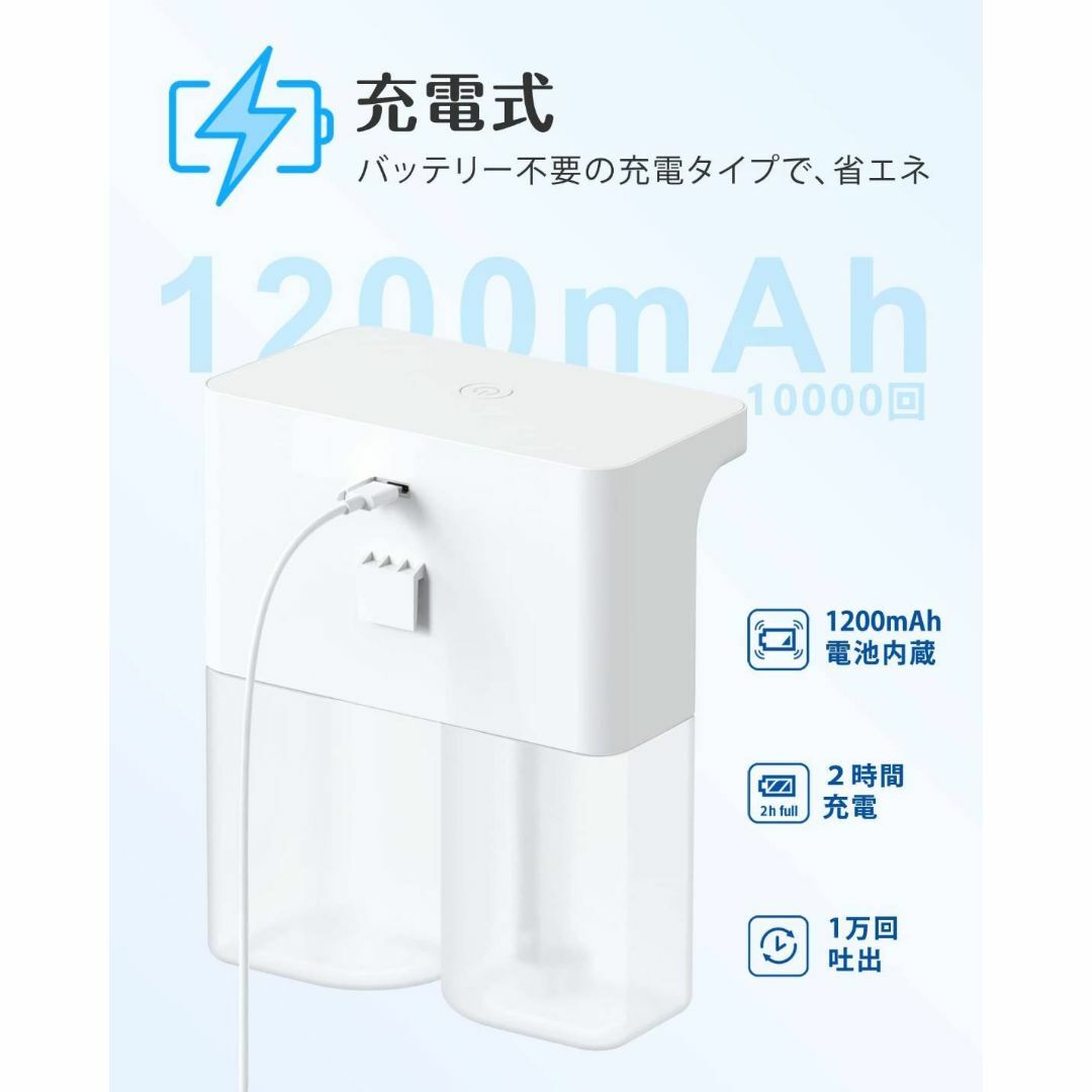 ハンドソープキッチンディスペンサー ダブルヘッド 600ml 9