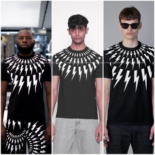 NEIL BARRETT - 本物 名作 ニールバレット サンダーボルト Tシャツ S ...