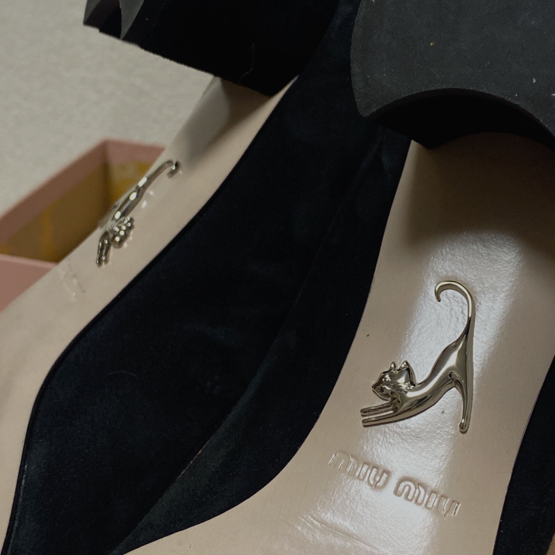 miumiu スタークリスタル スエード パンプス | tradexautomotive.com