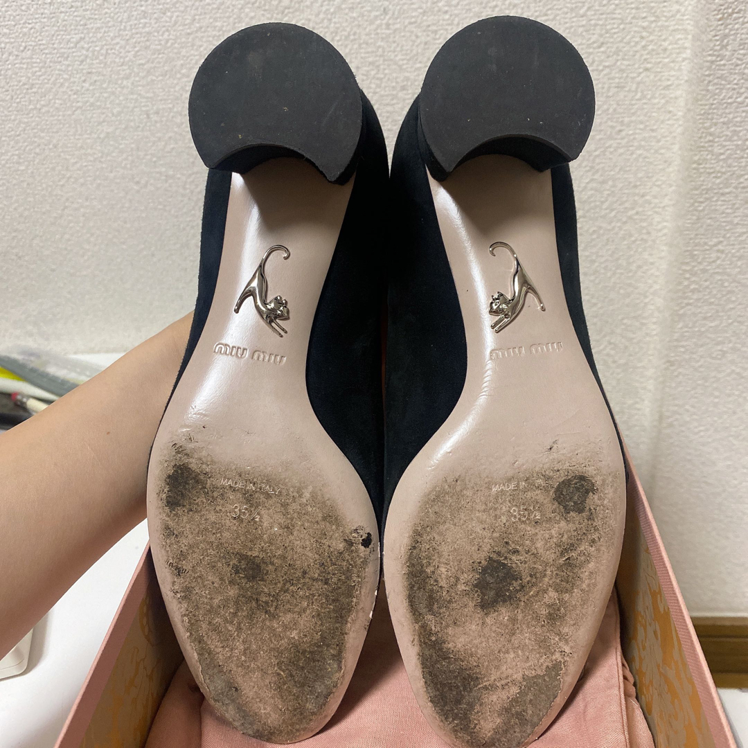miumiu スタークリスタル スエード パンプス | tradexautomotive.com