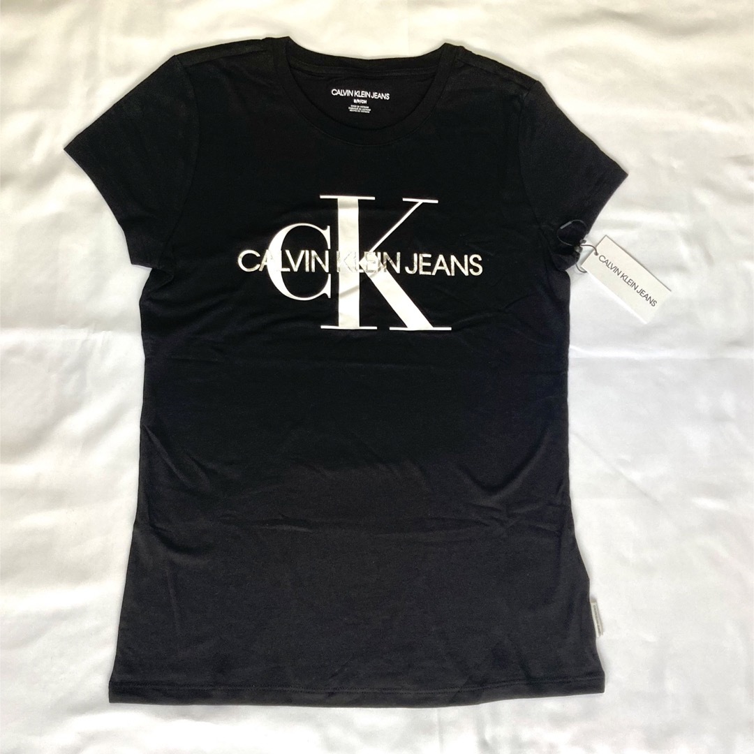 Calvin Klein(カルバンクライン)のTシャツ カルバンクラインロゴ クルーネック 日本未入荷CK US/Sサイズ レディースのトップス(Tシャツ(半袖/袖なし))の商品写真