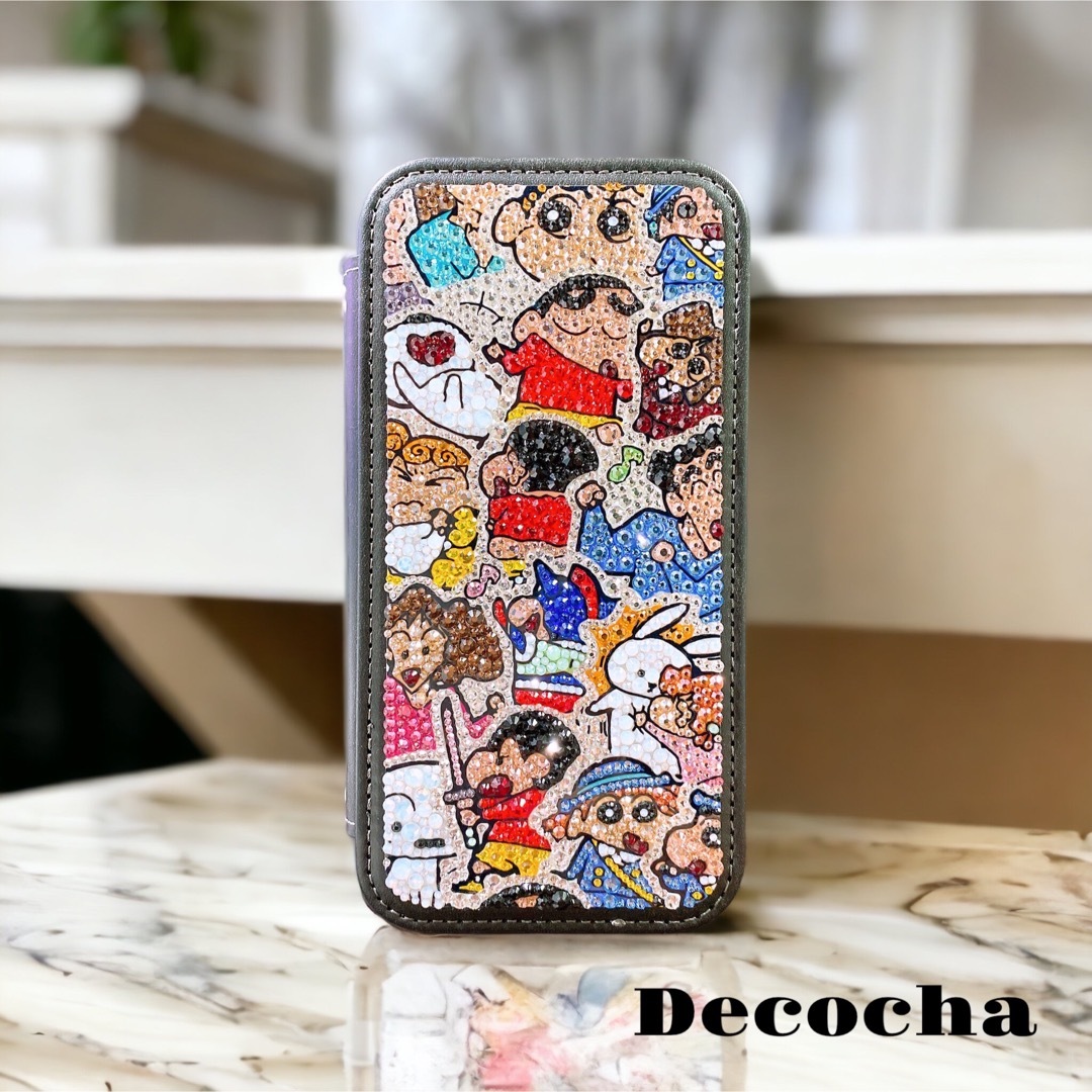ハイブリッドケース】デコ電 スマホケース デコオーダー 高級ガラス