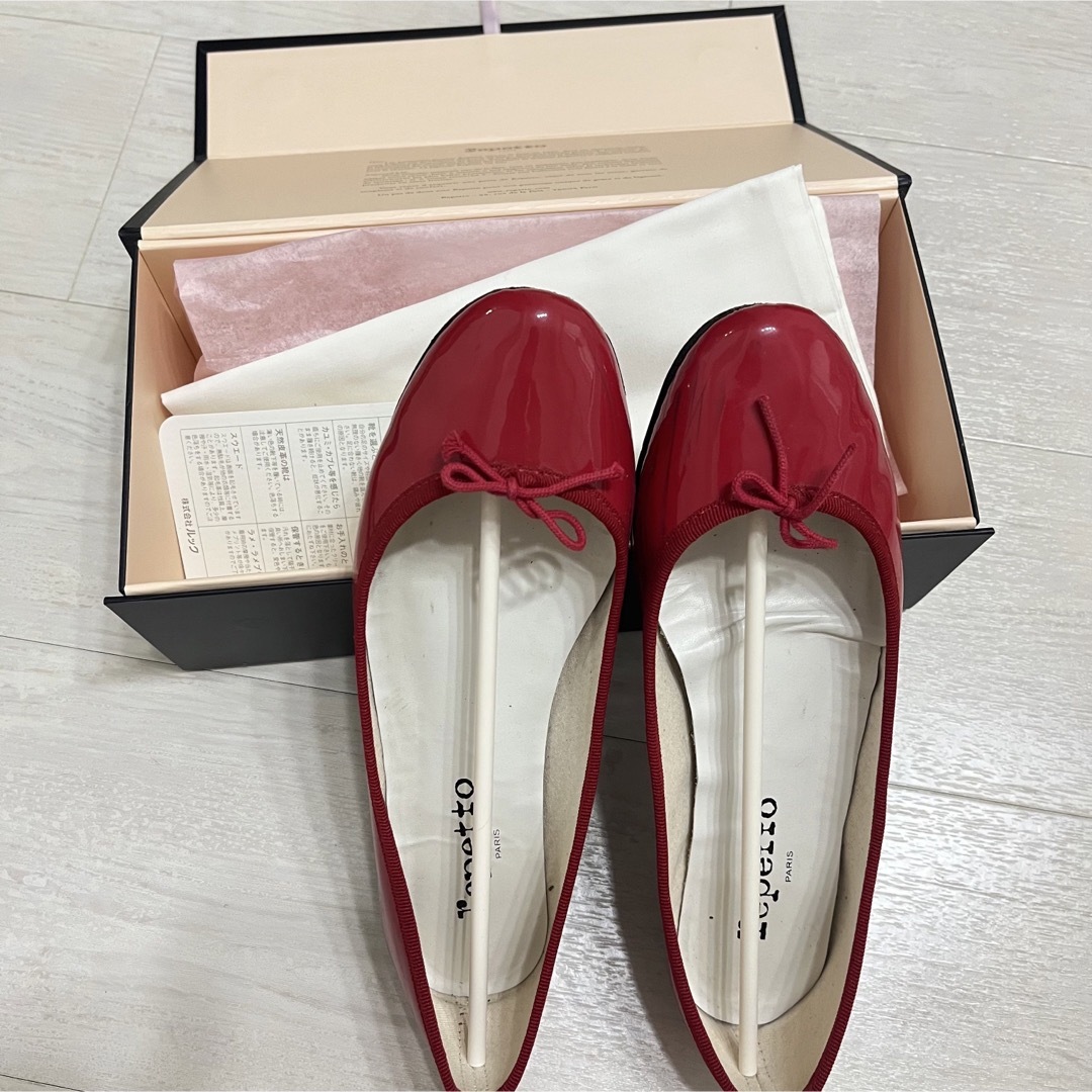 repetto(レペット)のrepetto 38.5 フラットパンプス バレエシューズ エナメル レディースの靴/シューズ(バレエシューズ)の商品写真