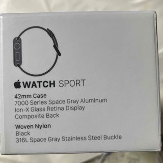 Apple Watch - 新品未開封Apple WatchSport42mm スペースグレイ