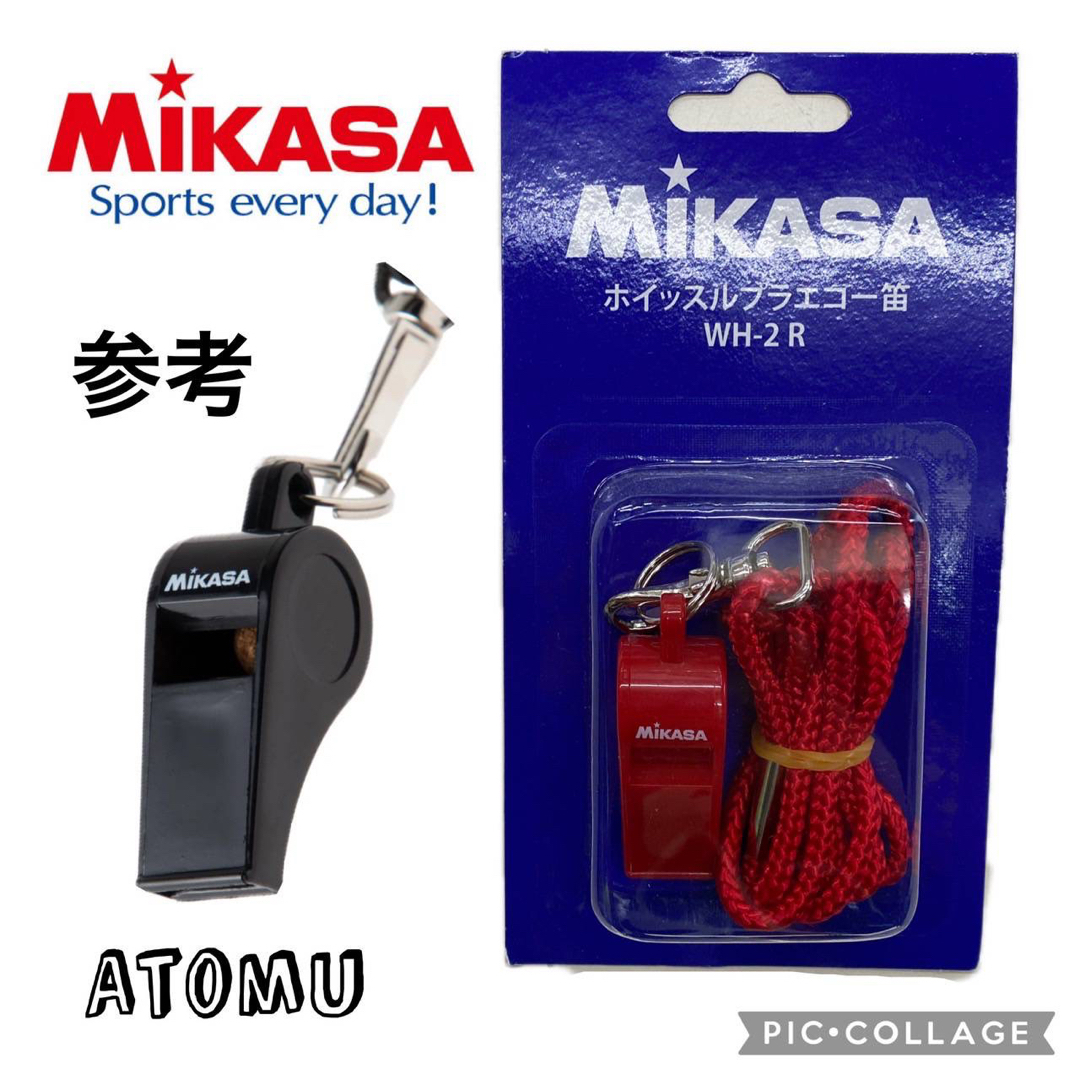 MIKASA(ミカサ)の六角笛 単管笛 赤 ホイッスル 審判 バレーボール  レフリー ママさんバレー スポーツ/アウトドアのスポーツ/アウトドア その他(バレーボール)の商品写真