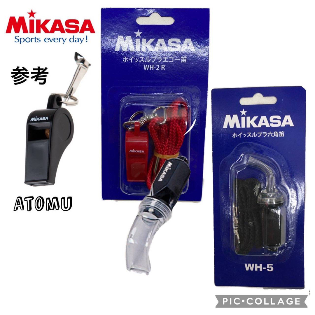 MIKASA(ミカサ)の六角笛 単管笛 赤 ホイッスル 審判 バレーボール  レフリー ママさんバレー スポーツ/アウトドアのスポーツ/アウトドア その他(バレーボール)の商品写真