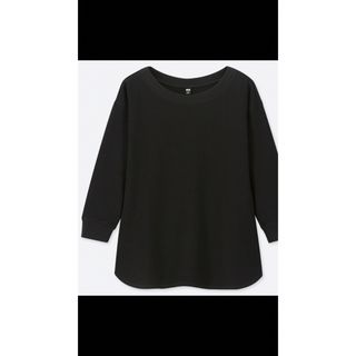 ユニクロ(UNIQLO)のUNIQLOワッフルTシャツ七分袖XL(カットソー(長袖/七分))