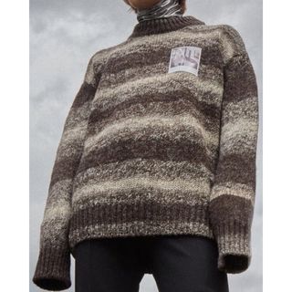 ラフシモンズ(RAF SIMONS)のRAF SIMONS  STRIPED SWEATER 20aw　ニット(ニット/セーター)