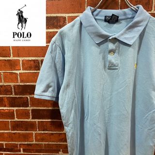 ポロラルフローレン(POLO RALPH LAUREN)の【レア】R22 ポロ ラルフローレン 古着 ポロシャツ 刺繍ロゴMサイズ相当(ポロシャツ)