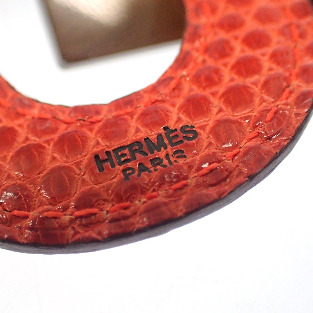 HERMES エルメス ネックレス - 茶x赤