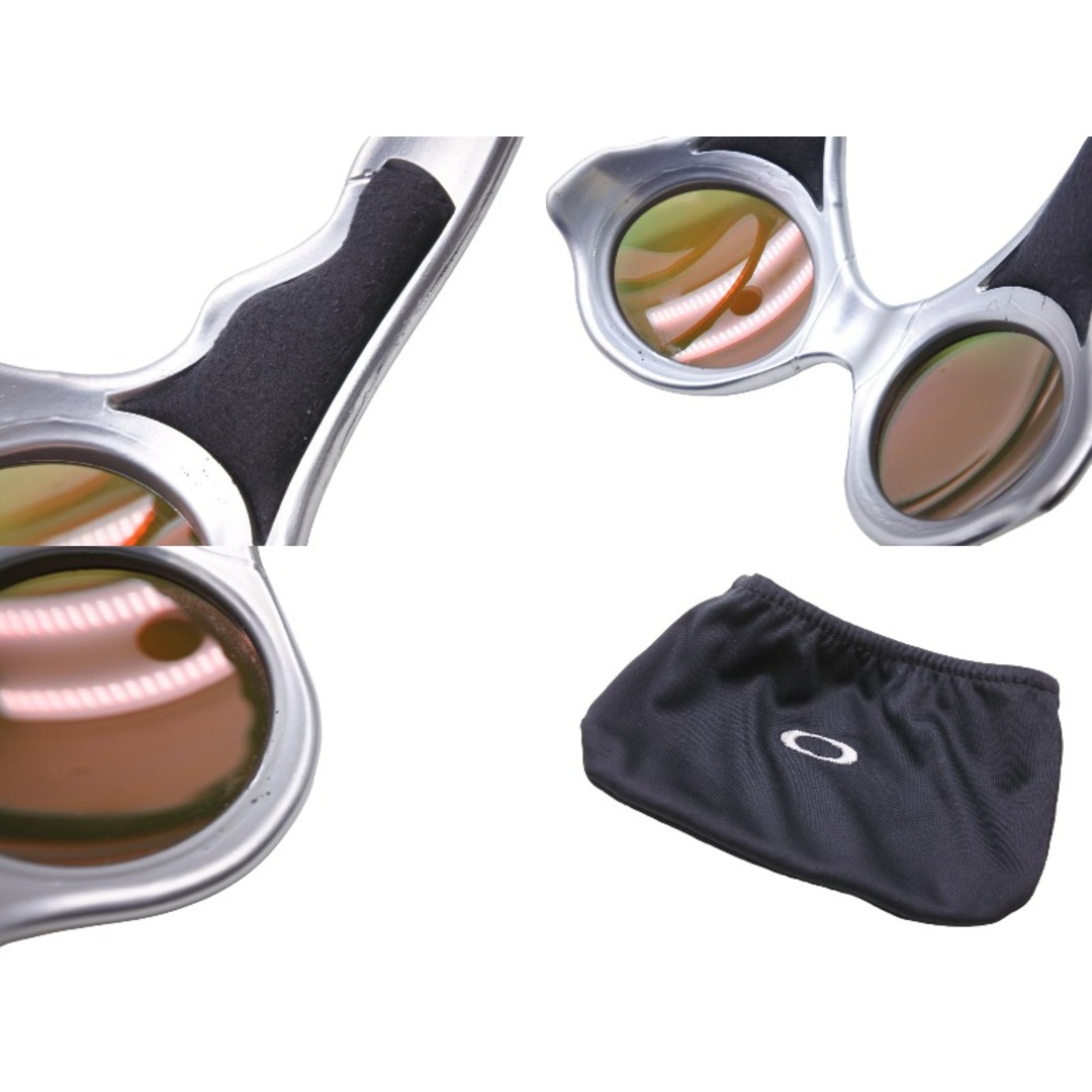 名作 OAKLEY オークリー サングラス オーバーザトップ シルバー オレンジ ヴィンテージ アイウェア 美品 中古 52116