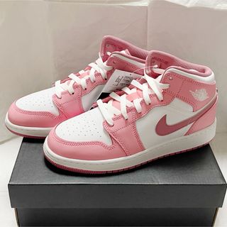 ナイキ GS エア ジョーダン 1 ミッド コーラル チョーク ピンク NIKE