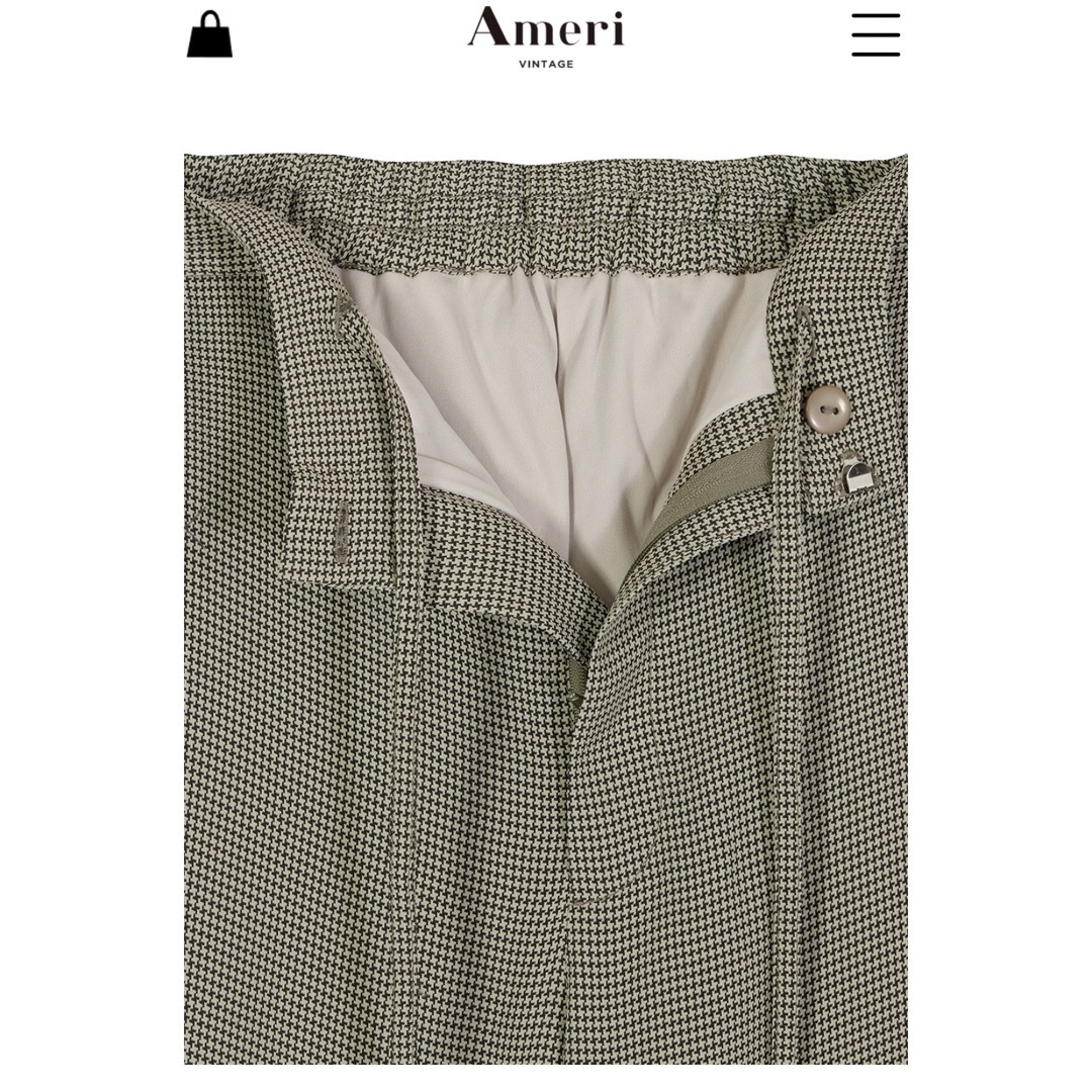 Ameri VINTAGE(アメリヴィンテージ)のAmeri MEDI HOUNDSTOOTH STRAIGHT PANTS レディースのパンツ(カジュアルパンツ)の商品写真