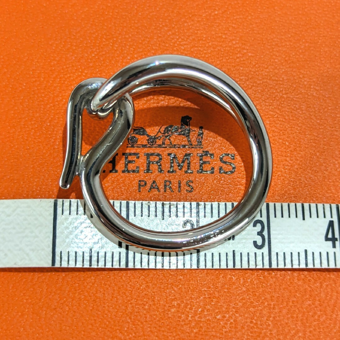 HERMES スカーフリング ジャンボ シルバー