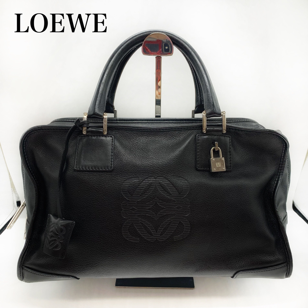 超美品✨LOEWE ロエベ　アマソナ　ハンドバッグ　ボストンバッグ　アナグラム