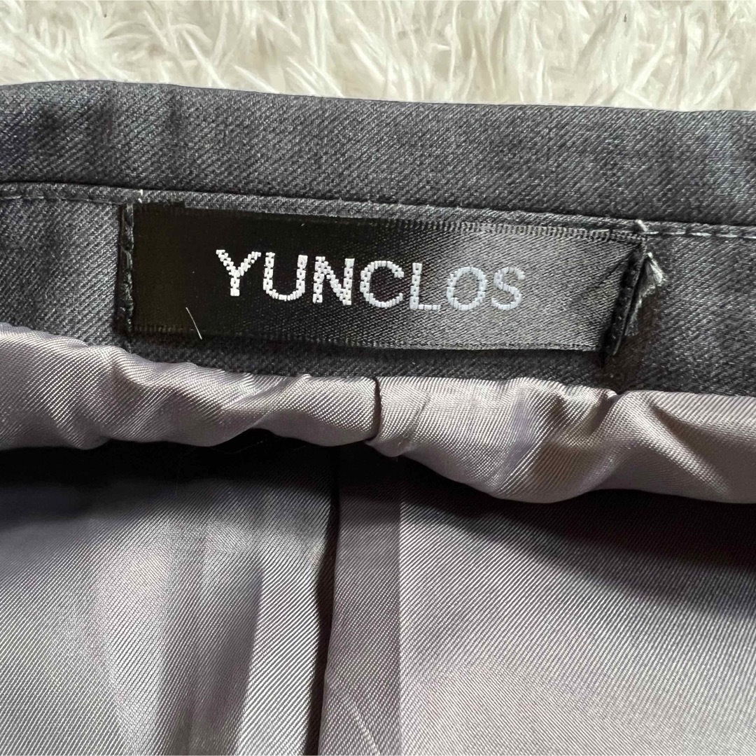 YUNCLOS スリーピース　セットアップ　スーツ　グレー　メンズ　Lサイズ メンズのスーツ(セットアップ)の商品写真