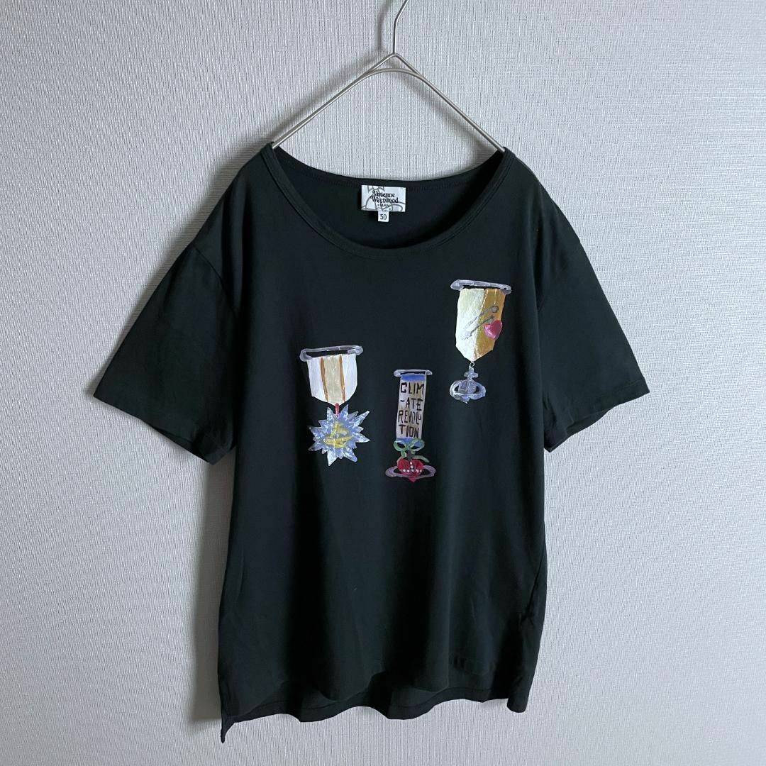 ヴィヴィアンウエストウッド　Tシャツ　オーブ　ロゴ　黒　半袖　2