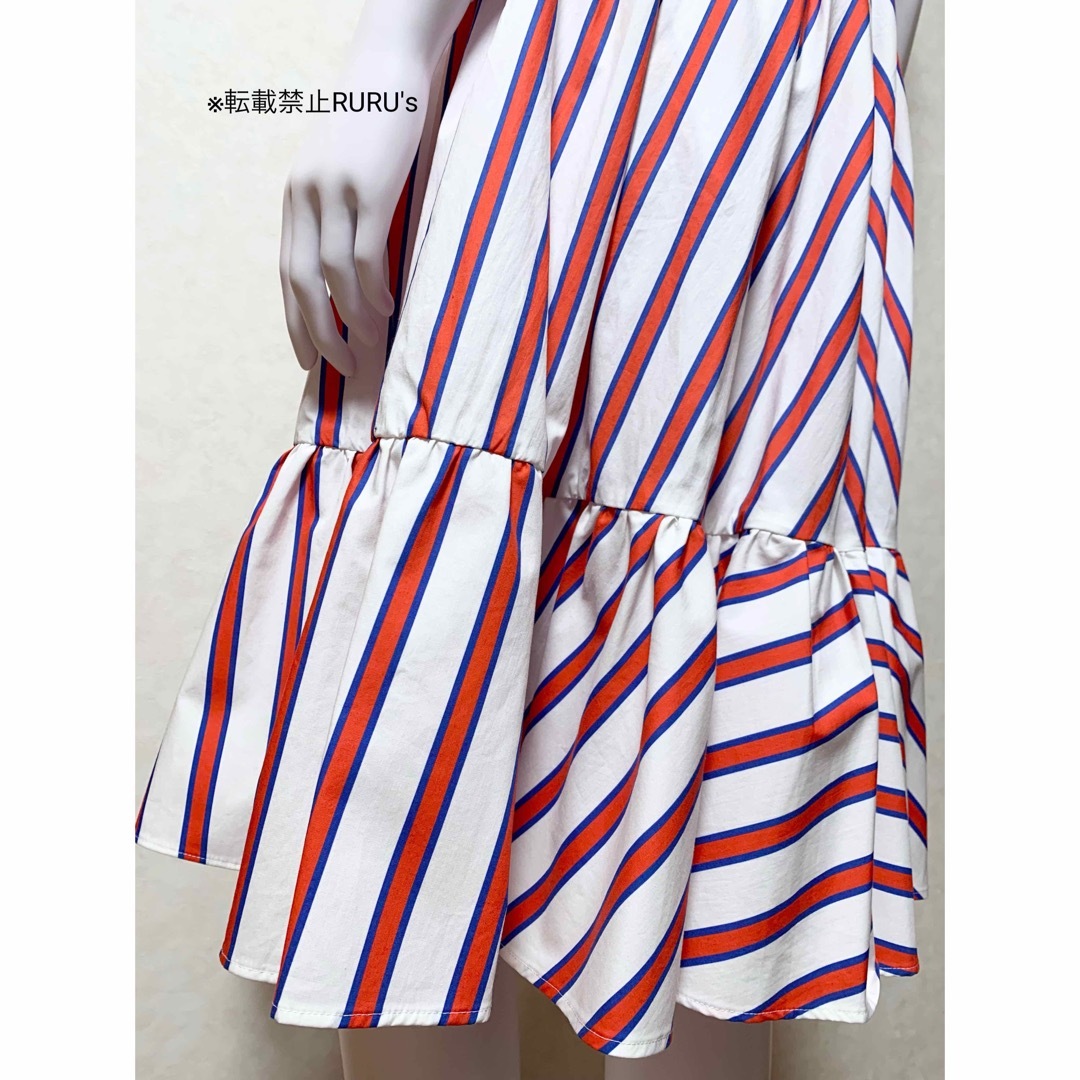 MSGM - 新品 MSGM バーバーストライプ フレアスカートの通販 by RURU's