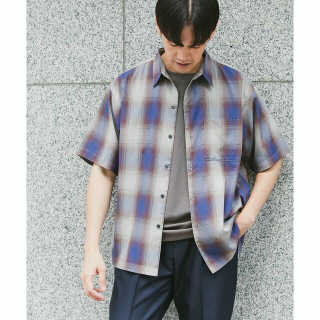 【BROWN】T/Rオンブレチェックシャツ 8
