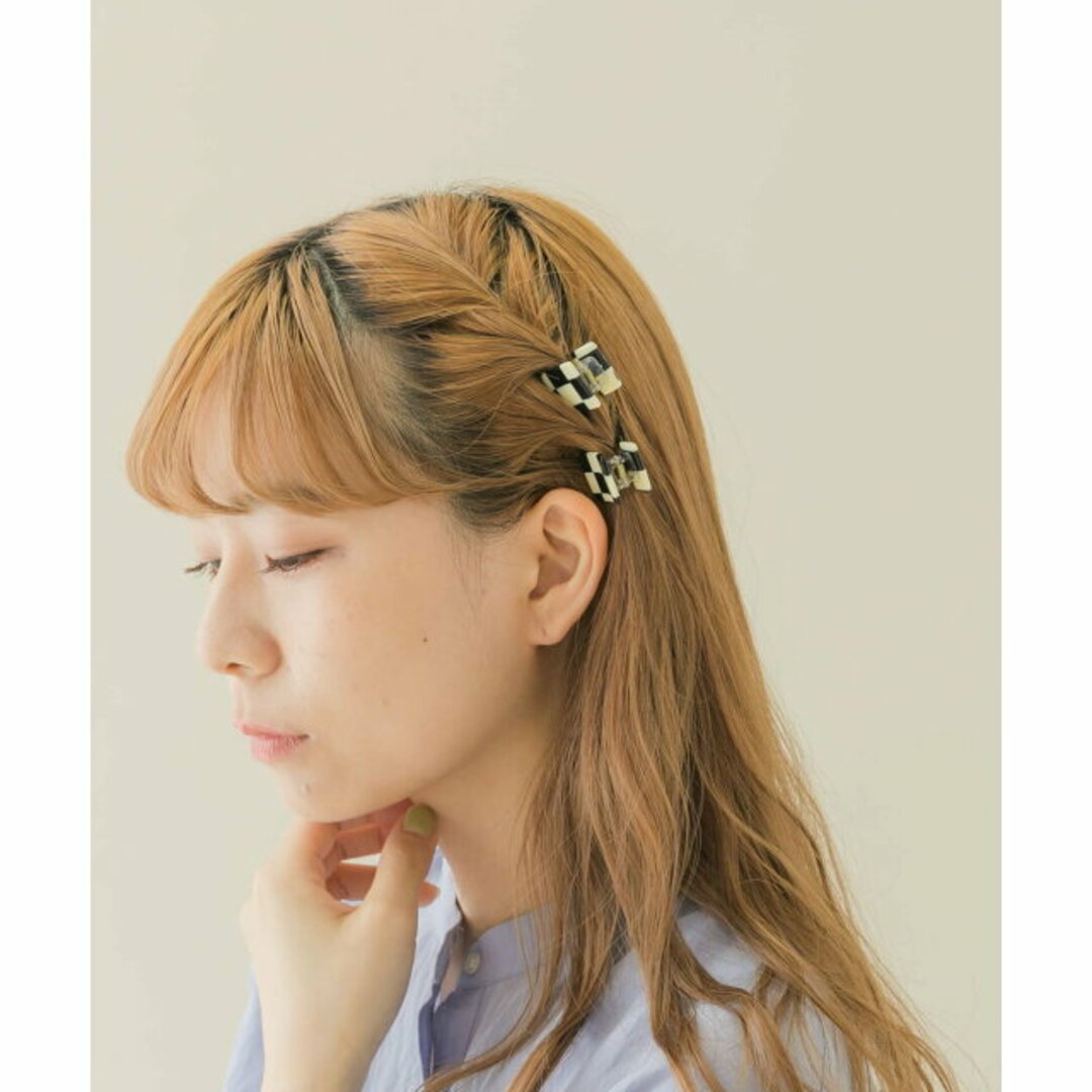 SMELLY(スメリー)の【BK/IV】カラージュシミニミニバンスセット レディースのヘアアクセサリー(バレッタ/ヘアクリップ)の商品写真