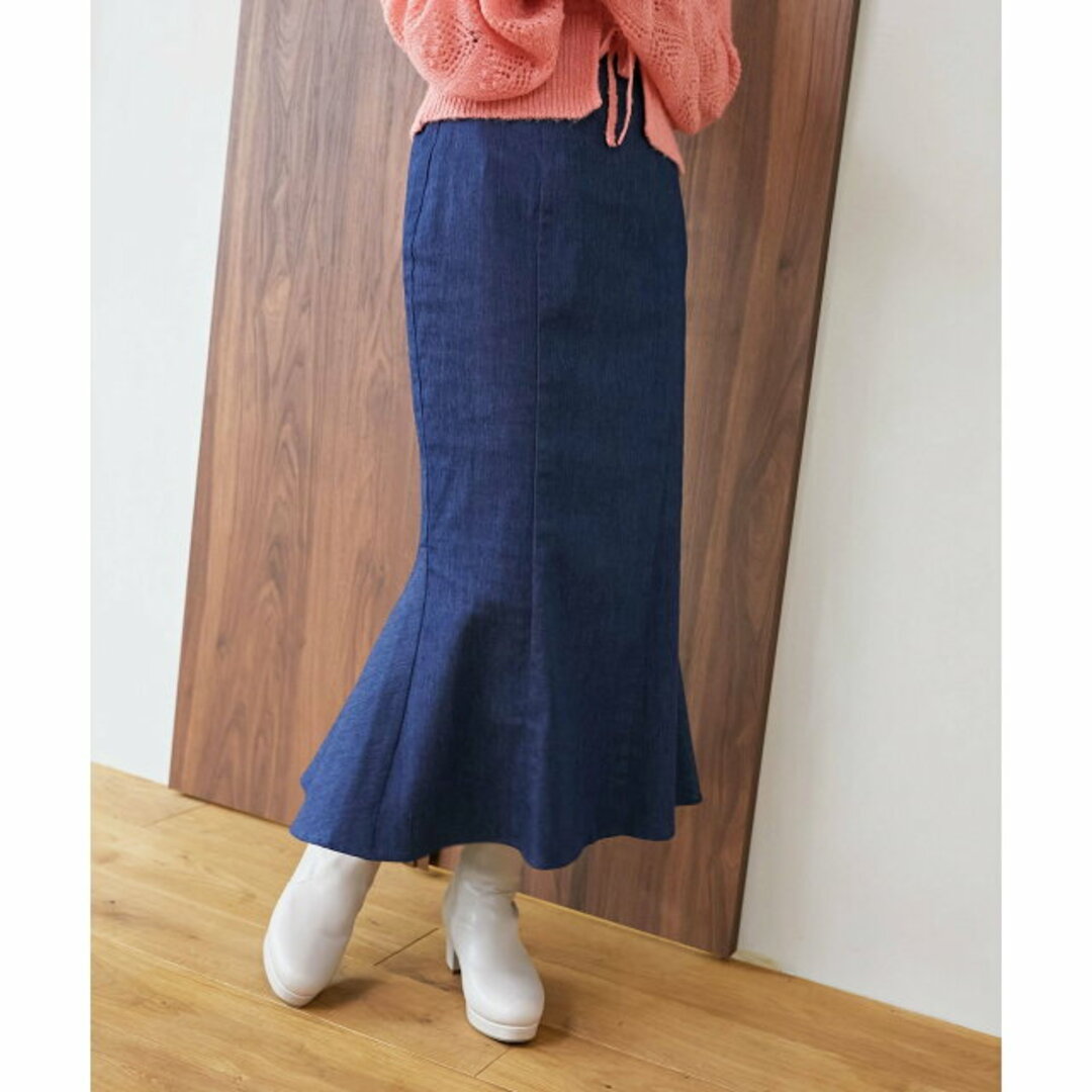 MAJESTIC LEGON(マジェスティックレゴン)の【ブルー】ベーシックマーメイドスカート レディースのスカート(ロングスカート)の商品写真