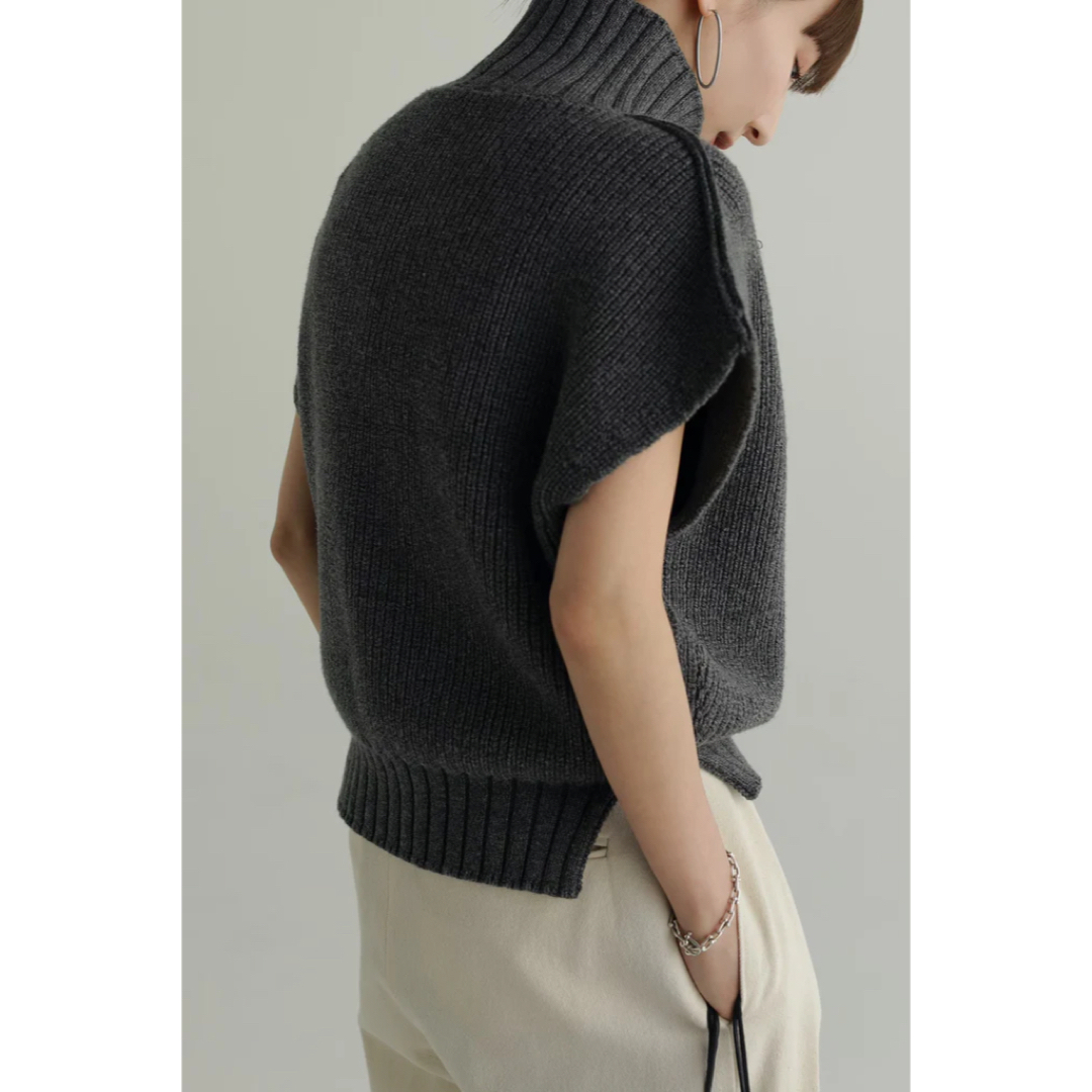 louren turtleneck knit vest