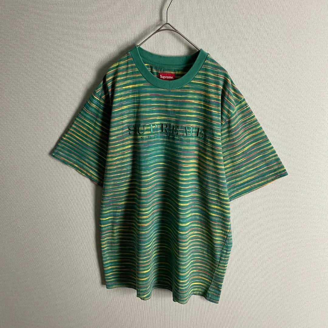 【最高デザイン☆マルチカラー☆】シュプリーム ワンポイント刺繍ロゴ Tシャツ