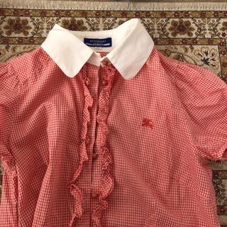 ロキエ(Lochie)のBurberry gingham blouse💕(シャツ/ブラウス(半袖/袖なし))