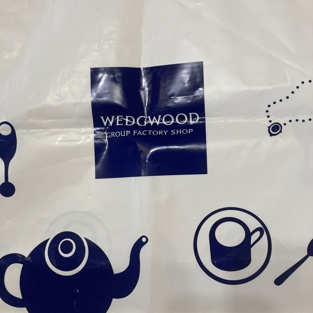 WEDGWOOD(ウェッジウッド)のウェッジウッド　ショップ袋　シール　特大　丈夫 レディースのバッグ(ショップ袋)の商品写真