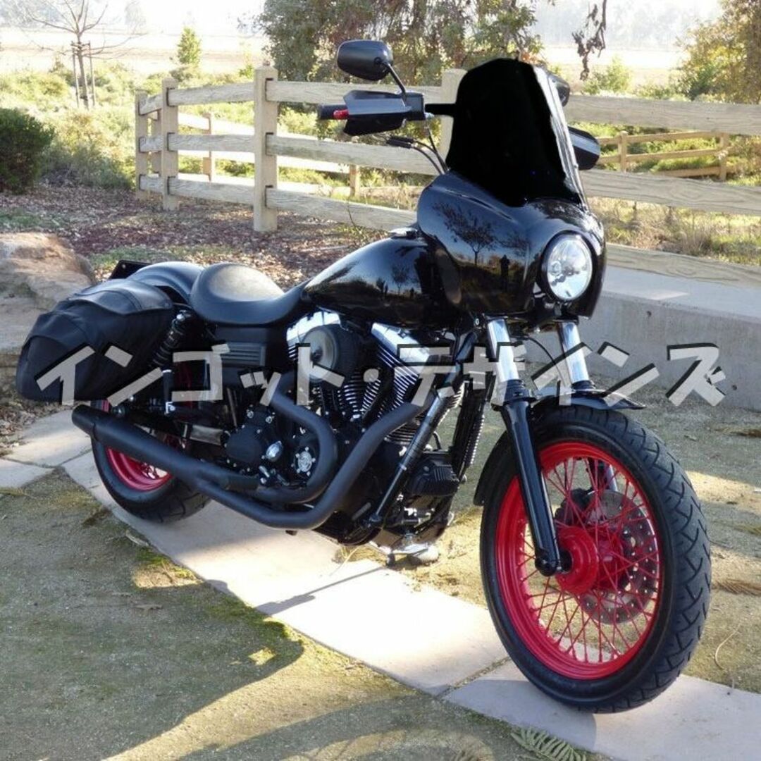 Harley Davidson(ハーレーダビッドソン)のT-SPORT フェアリング用 ブラックシールド レンズのみ 自動車/バイクのバイク(パーツ)の商品写真