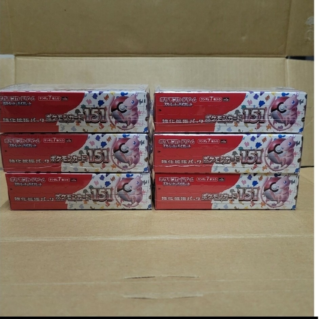 ポケモンカード151シュリンク付き新品未開封品6BOXセットの通販 by