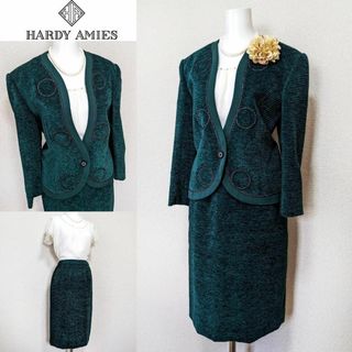値下げ】HARDY AMIES BOUTIQUE レディーススーツ シルク使用