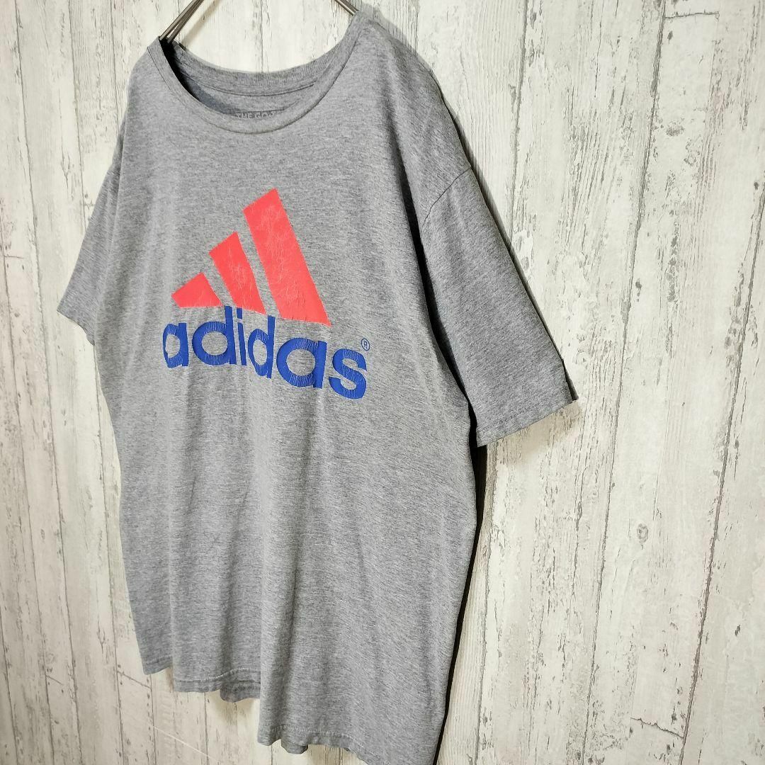 adidas(アディダス)のadidas　ビッグロゴ　フェード感　オーバーサイズ　ボロT好き　古着女子男子 メンズのトップス(Tシャツ/カットソー(半袖/袖なし))の商品写真