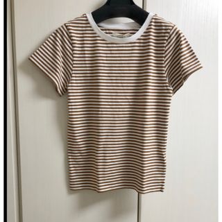 アングリッド(Ungrid)の新品 ボーダーハーフスリーブTee(Tシャツ(半袖/袖なし))