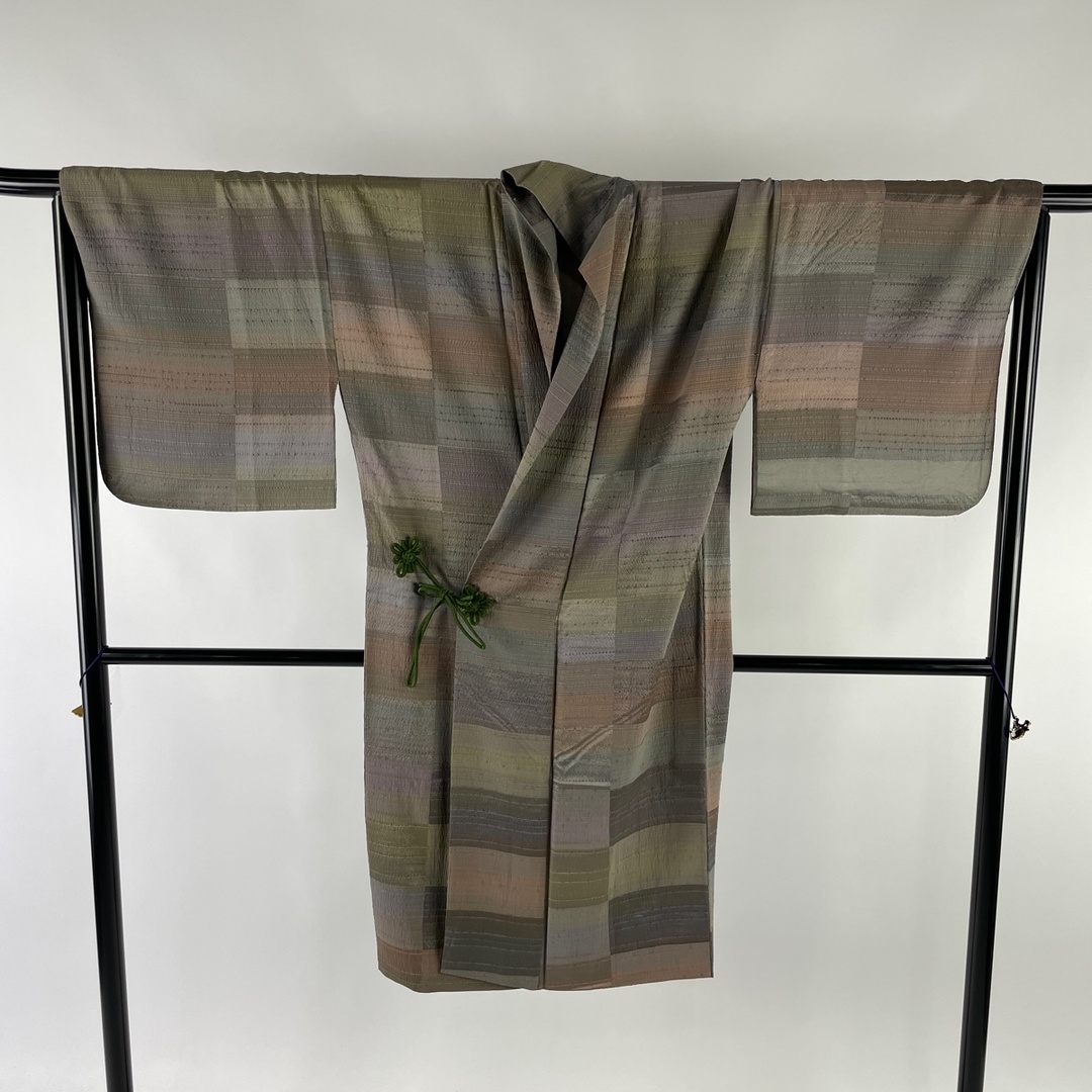 売れ筋】 道中着 美品 名品 身丈114.5cm 裄丈67cm 正絹 【中古】 着物