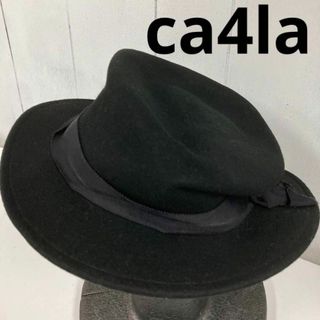 CA4LA - ca4la カシラ ハット 折れ加工 ウール 古着女子 ブラックの