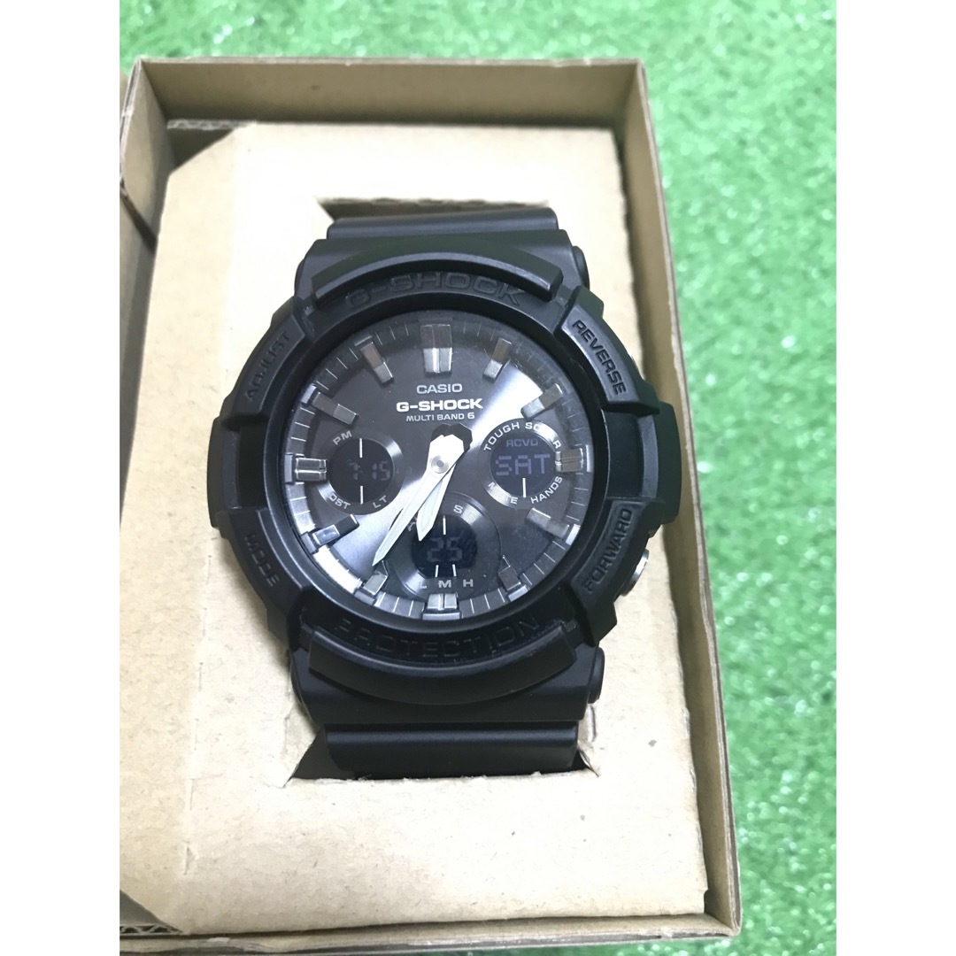 【美品】CACIO／カシオG-SHOCK GAW-100B ｿｰﾗｰ電波時計